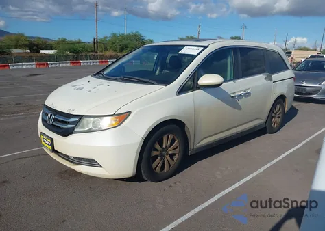 2014 Honda Odyssey Ex-L z USA, uszkodzony, nr VIN 5FNRL5H67EB083570